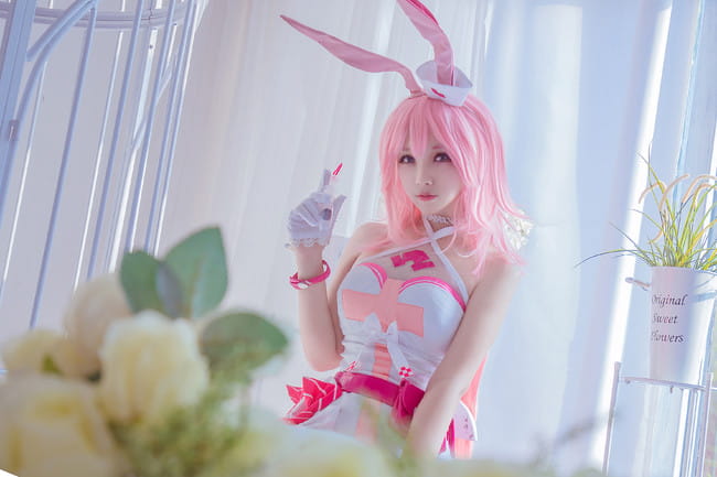 崩坏学园 丝袜 腿玩年 八重樱 cosplay