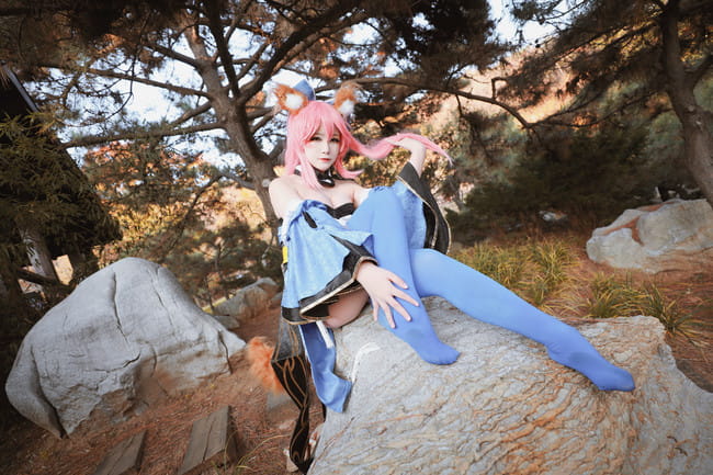 【cos正片】玉藻前腿控福利cos