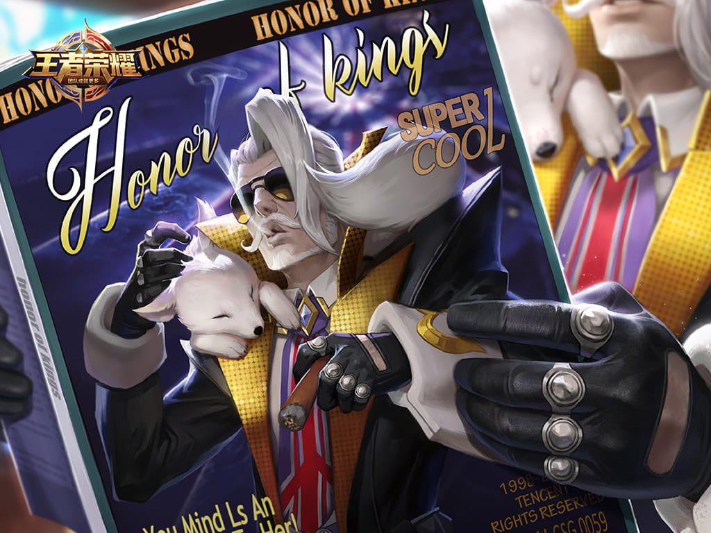 王者荣耀-姜子牙-时尚教父手机主题