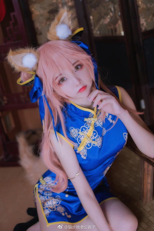 【cos正片】玉藻前同人旗袍
