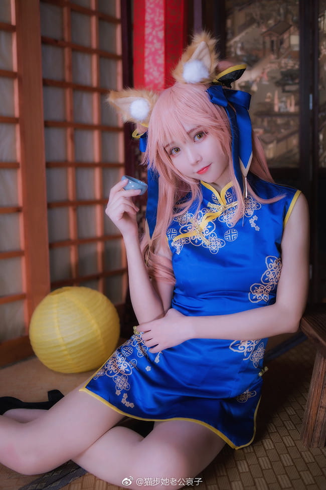 【cos正片】玉藻前同人旗袍