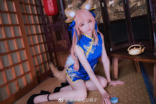 【cos正片】玉藻前同人旗袍