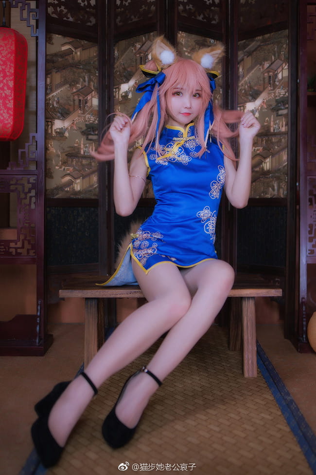 【cos正片】玉藻前同人旗袍