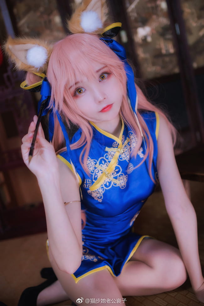 【cos正片】玉藻前同人旗袍