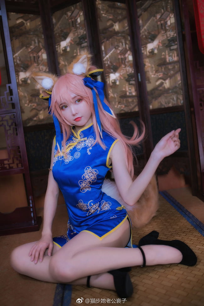 【cos正片】玉藻前同人旗袍