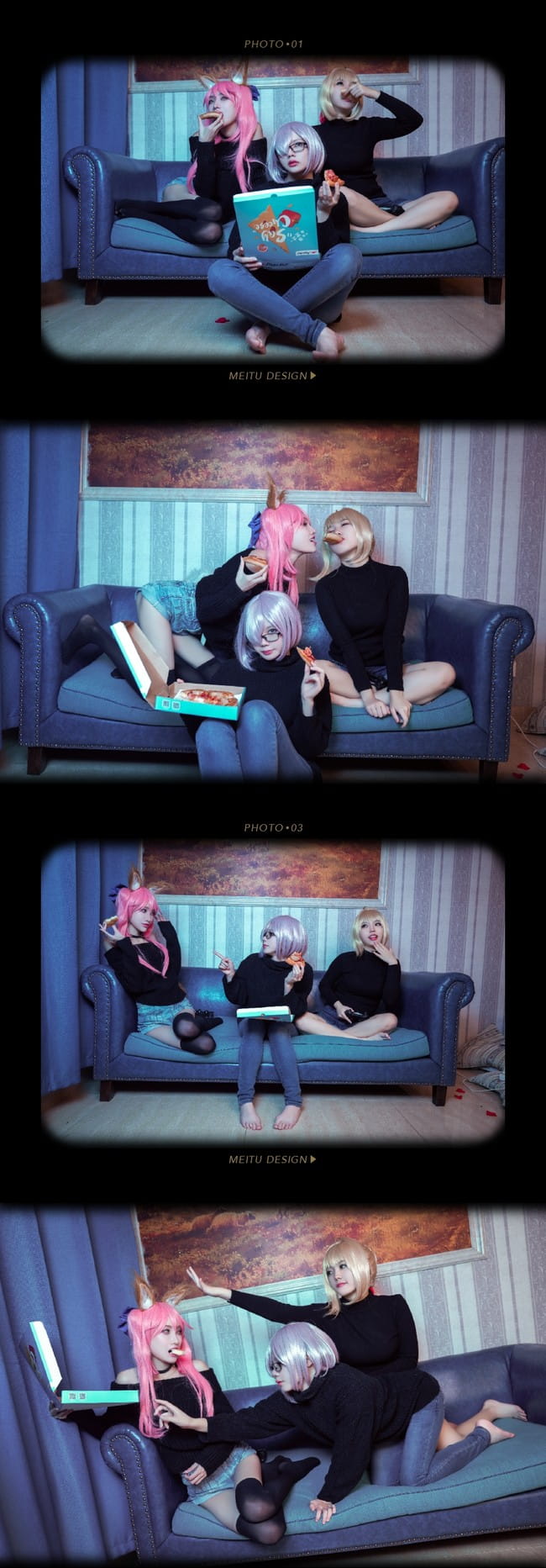 Fate/Grand Orde 玉藻前 尼禄 玛修 御姐 美食 cosplay