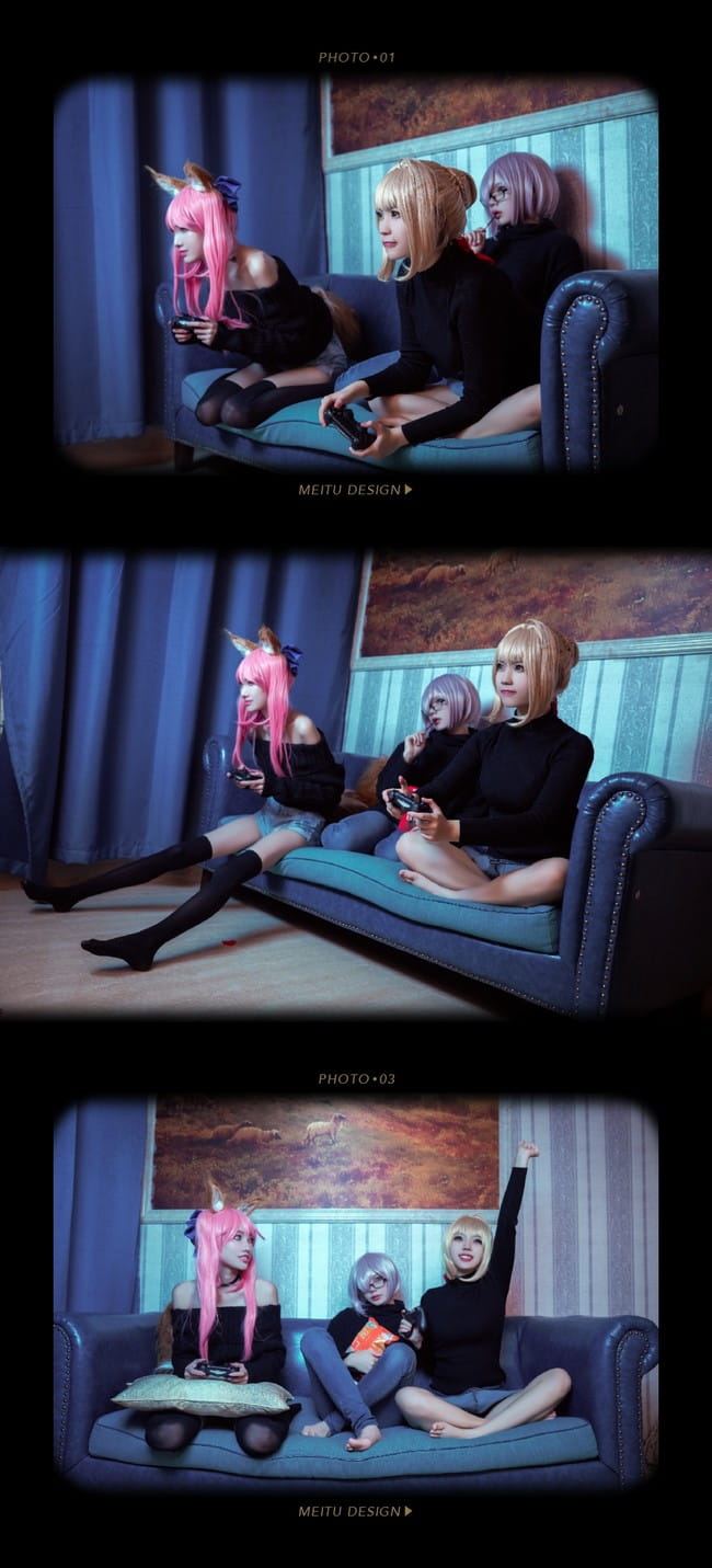 Fate/Grand Orde 玉藻前 尼禄 玛修 御姐 美食 cosplay