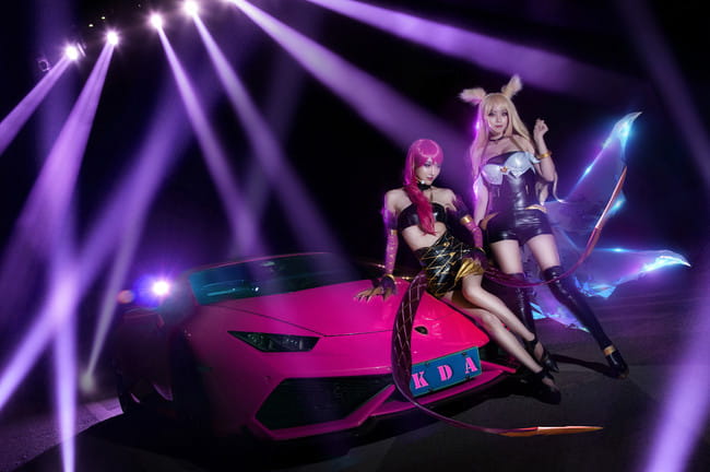 【cos正片】KDA 女团 伊芙琳×阿狸cos