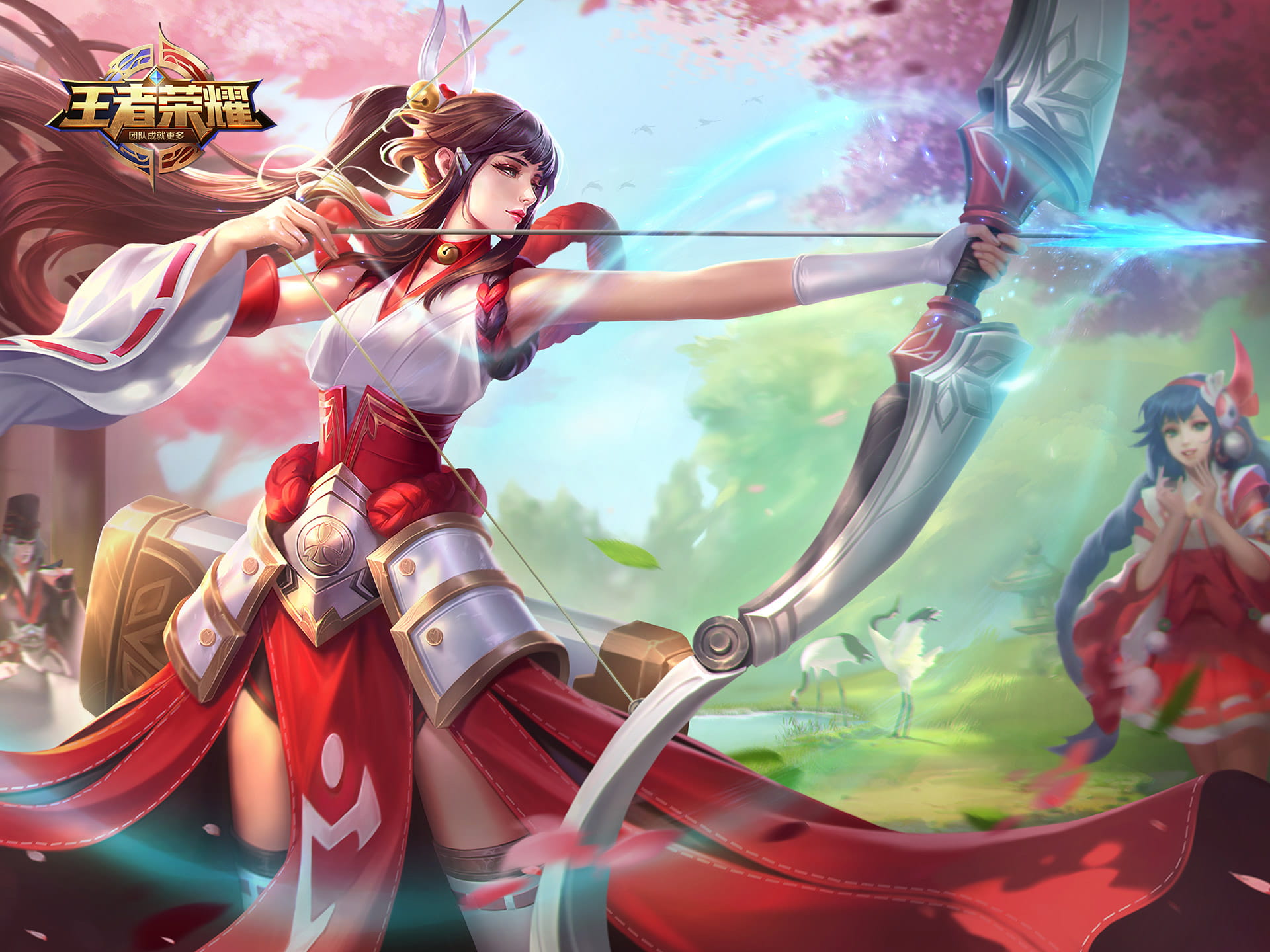 《王者荣耀》伽罗-花见巫女手机主题