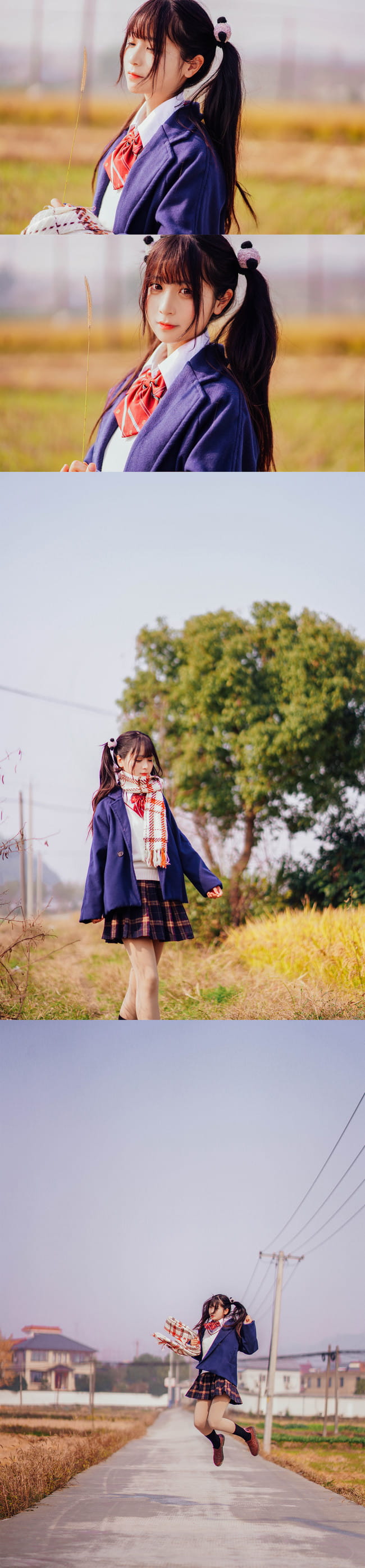 是秋天哦 萝莉 jk 水手服 cosplay