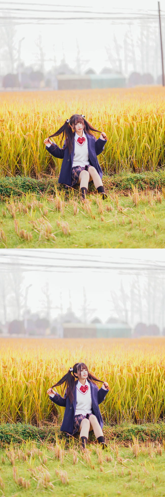 是秋天哦 萝莉 jk 水手服 cosplay