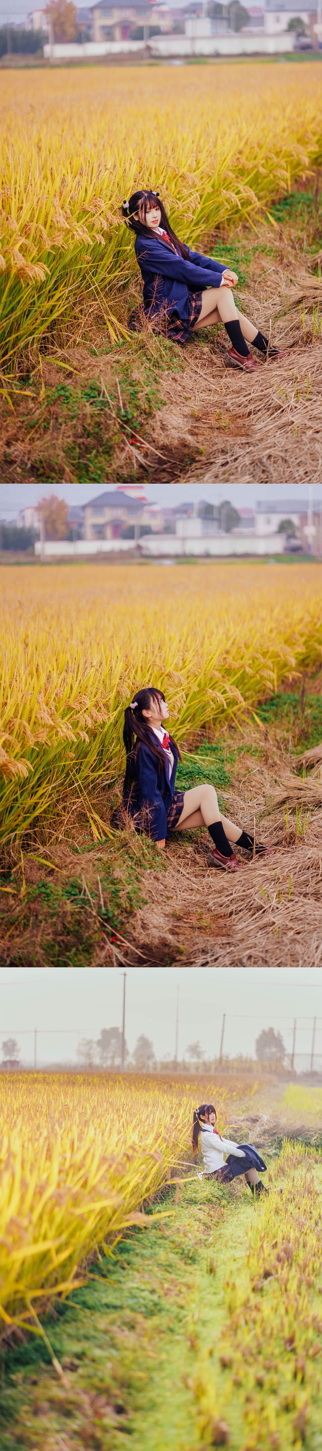 是秋天哦 萝莉 jk 水手服 cosplay