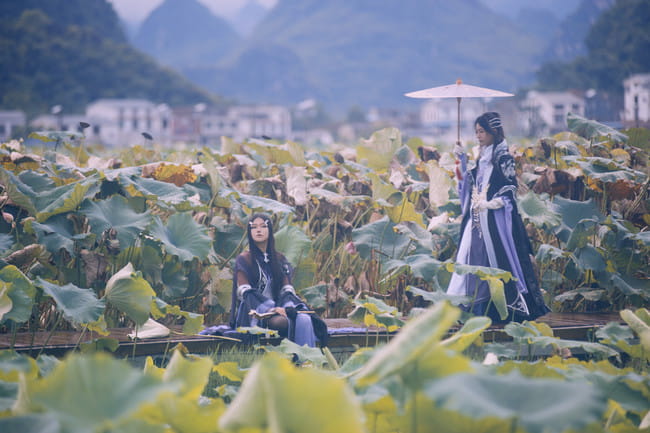 剑侠情缘网络版叁 万花 双花 cosplay