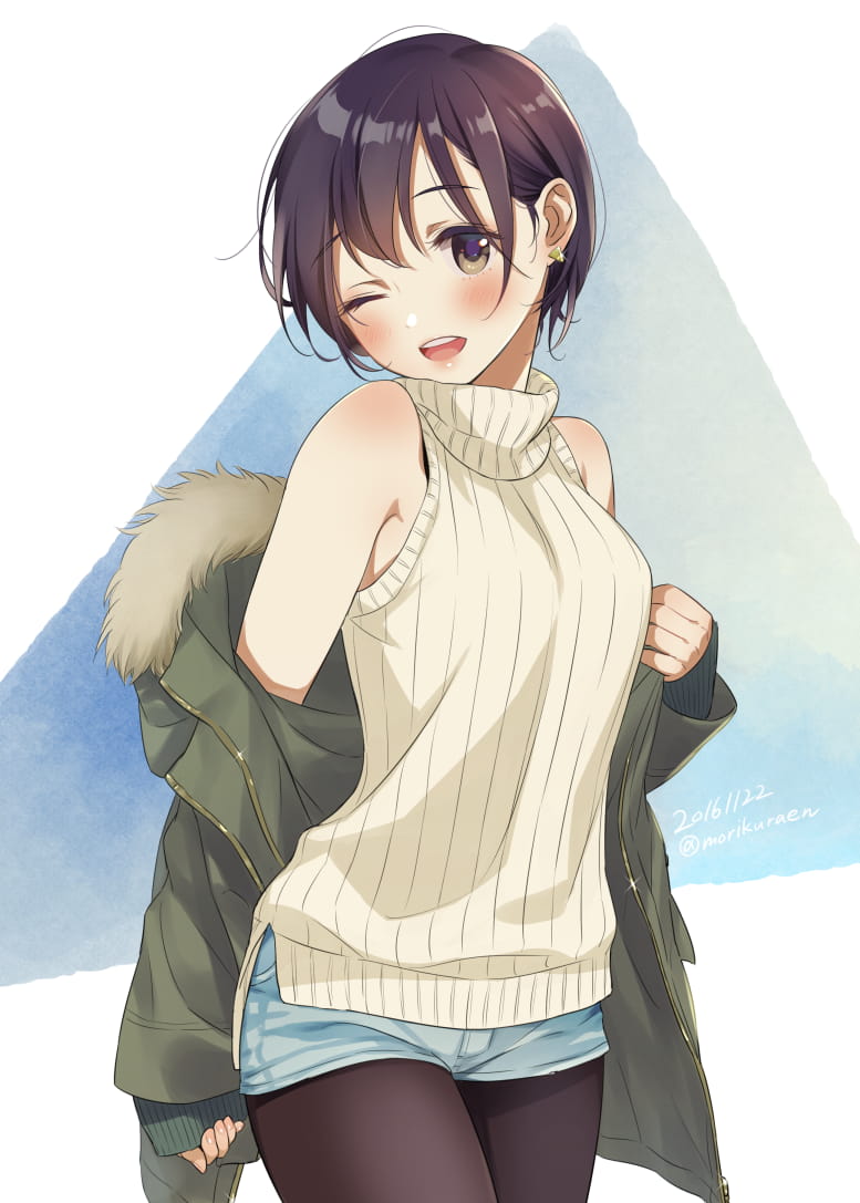 美腿效果超强！展现少女美丽的唯美手机壁纸(1)