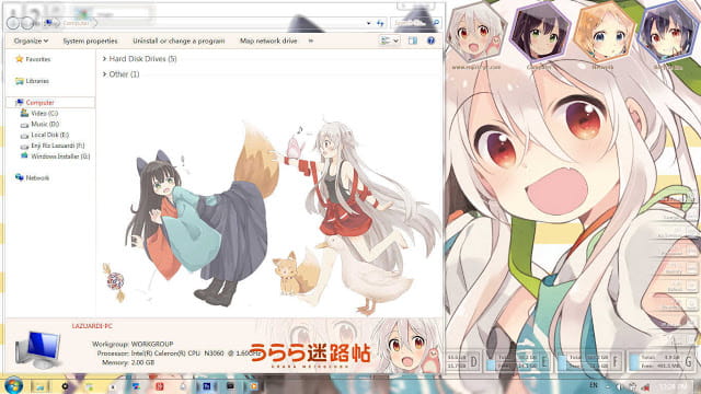 Windows7 萌化电脑主题 迷路帖