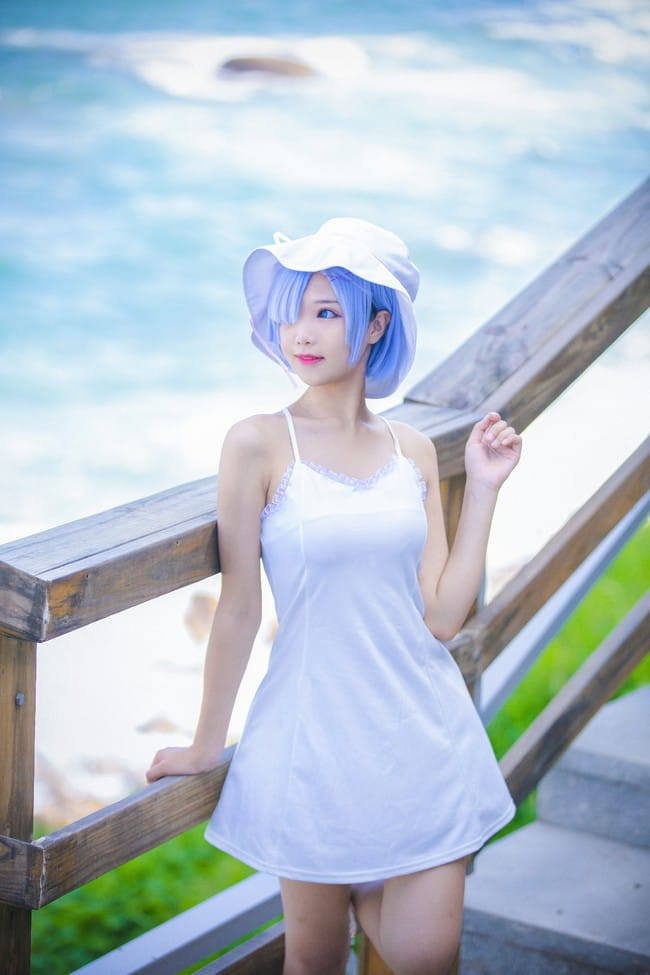 【cos正片】蕾姆水着福利cos