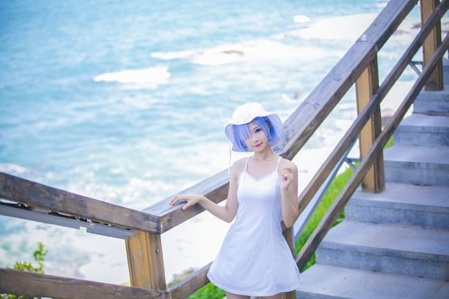 【cos正片】蕾姆水着福利cos