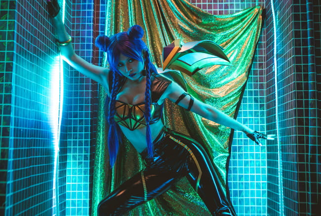 【cos正片】英雄联盟KDA女团 卡莎 coser田璐璐