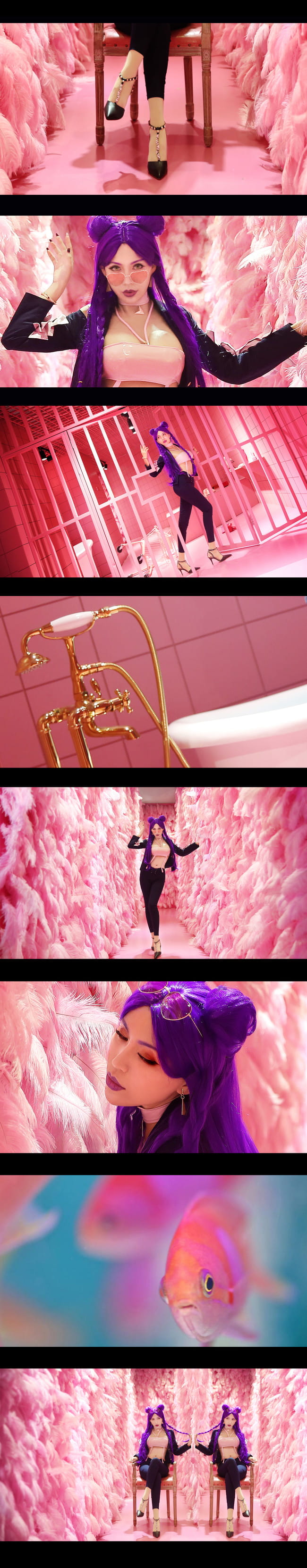 【cos正片】英雄联盟KDA女团 卡莎 coser鬼鬼缨(1)