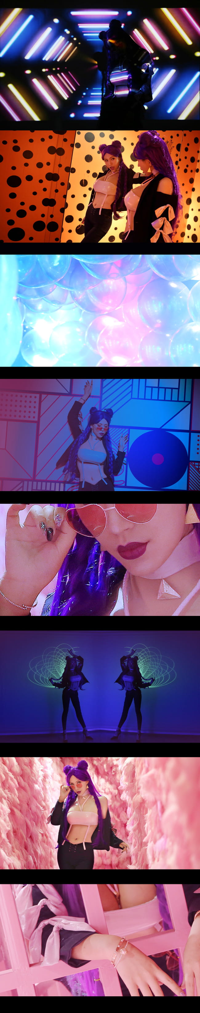 【cos正片】英雄联盟KDA女团 卡莎 coser鬼鬼缨(1)