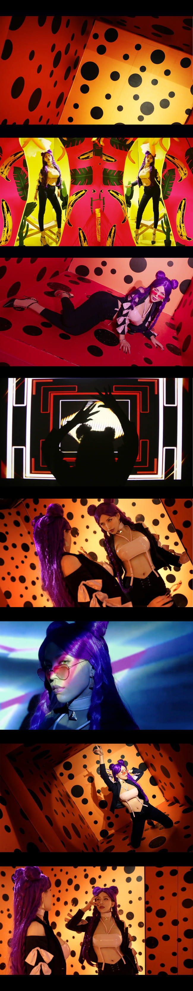 【cos正片】英雄联盟KDA女团 卡莎 coser鬼鬼缨(1)