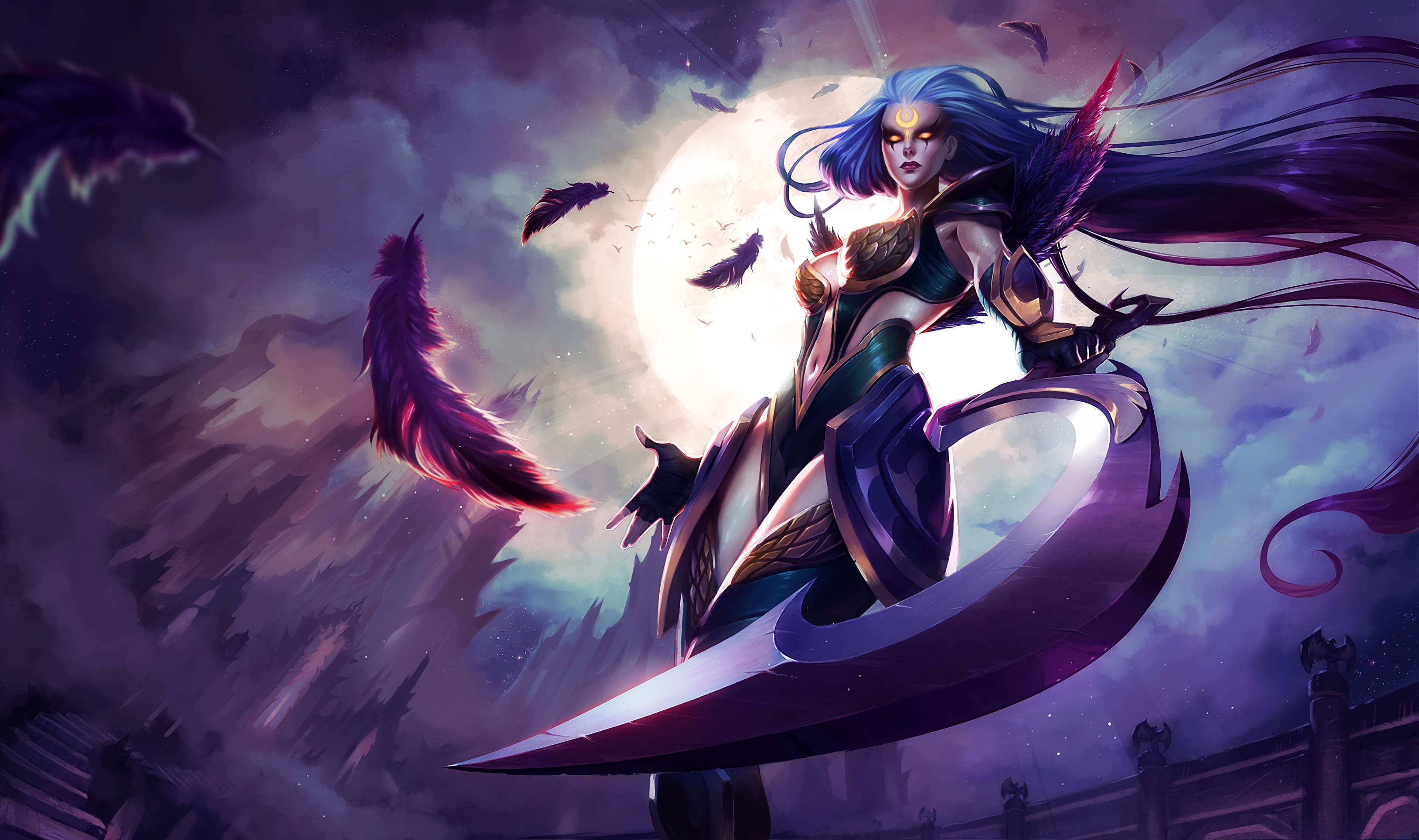 英雄联盟lol皎月女神戴安娜全皮肤高清无水印原画下载