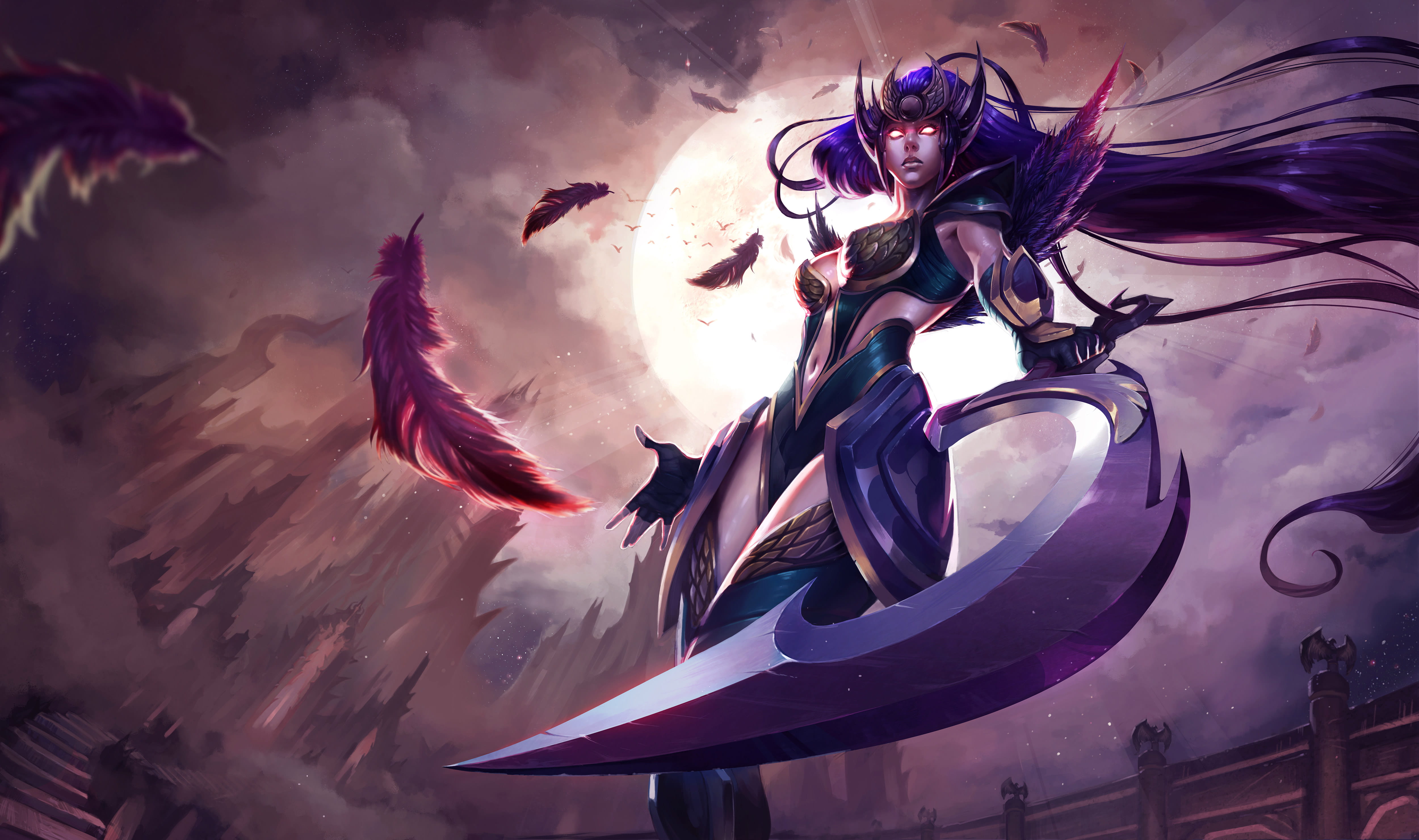 英雄联盟lol皎月女神戴安娜全皮肤高清无水印原画下载