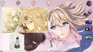 windows7电脑萌化主题 紫罗兰的永恒花园 薇尔莉特