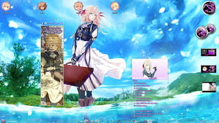 windows7电脑萌化主题 紫罗兰的永恒花园 薇尔莉特