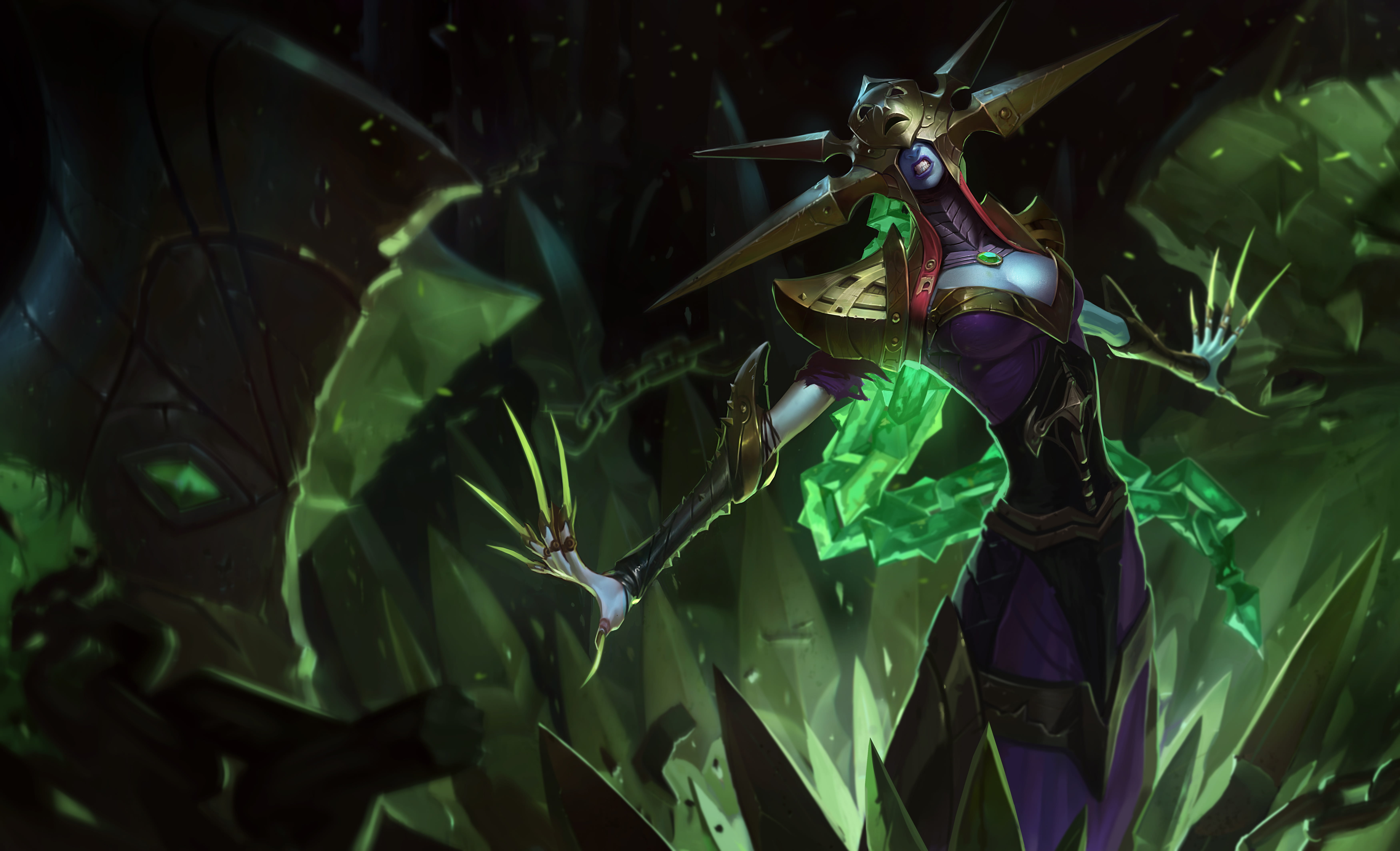 英雄联盟冰霜女巫丽桑卓全皮肤高清无水印原画下载