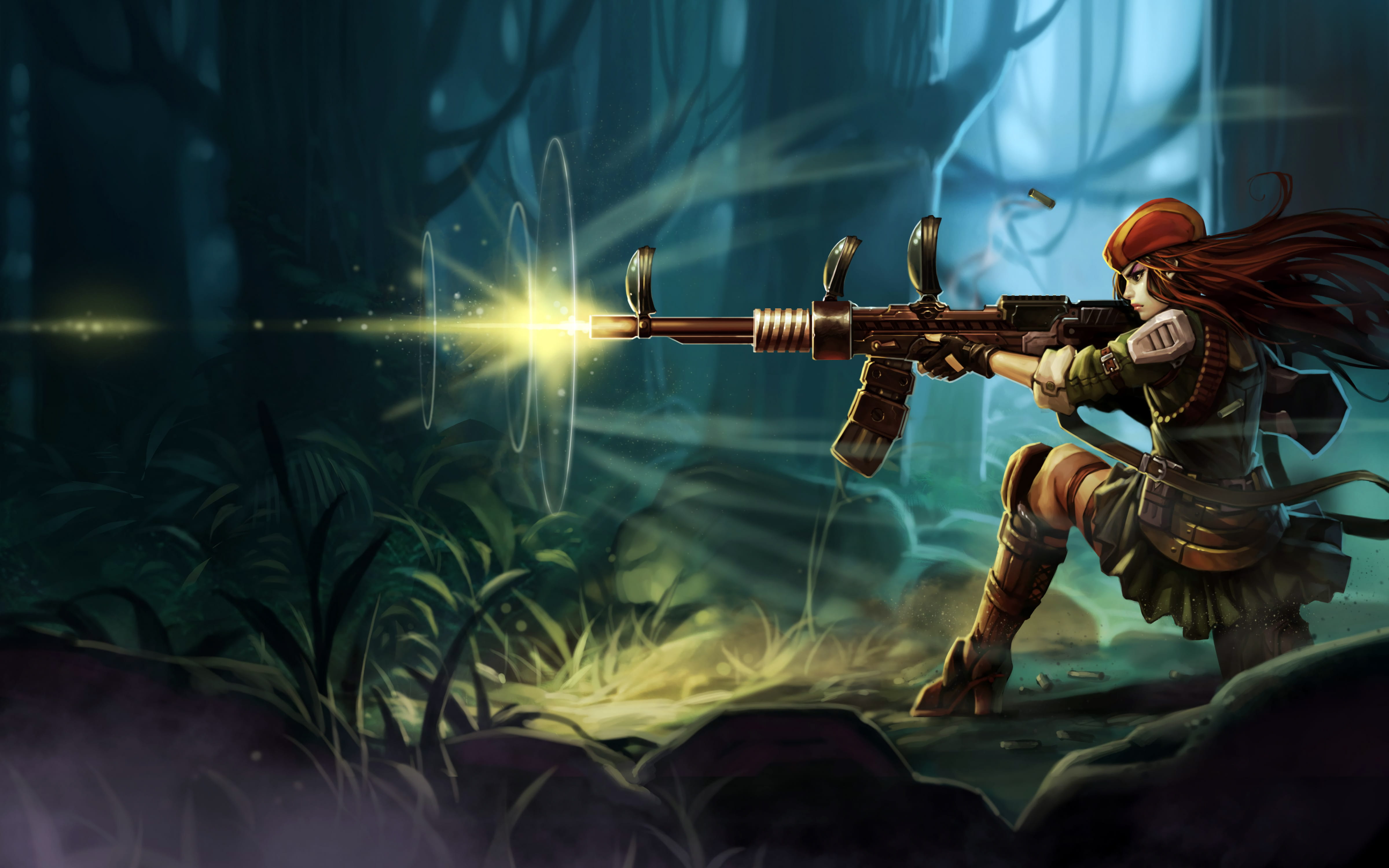 英雄联盟lol皮城女警凯特琳全皮肤高清无水印原画下载(1)