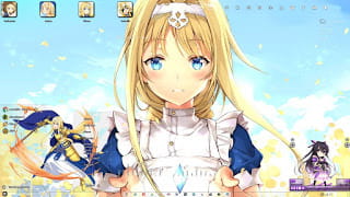 win7win8刀剑神域alicization主题 电脑主题