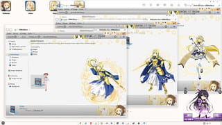 win7win8刀剑神域alicization主题 电脑主题
