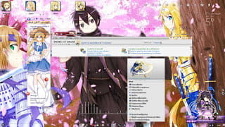 win7win8刀剑神域alicization主题 电脑主题