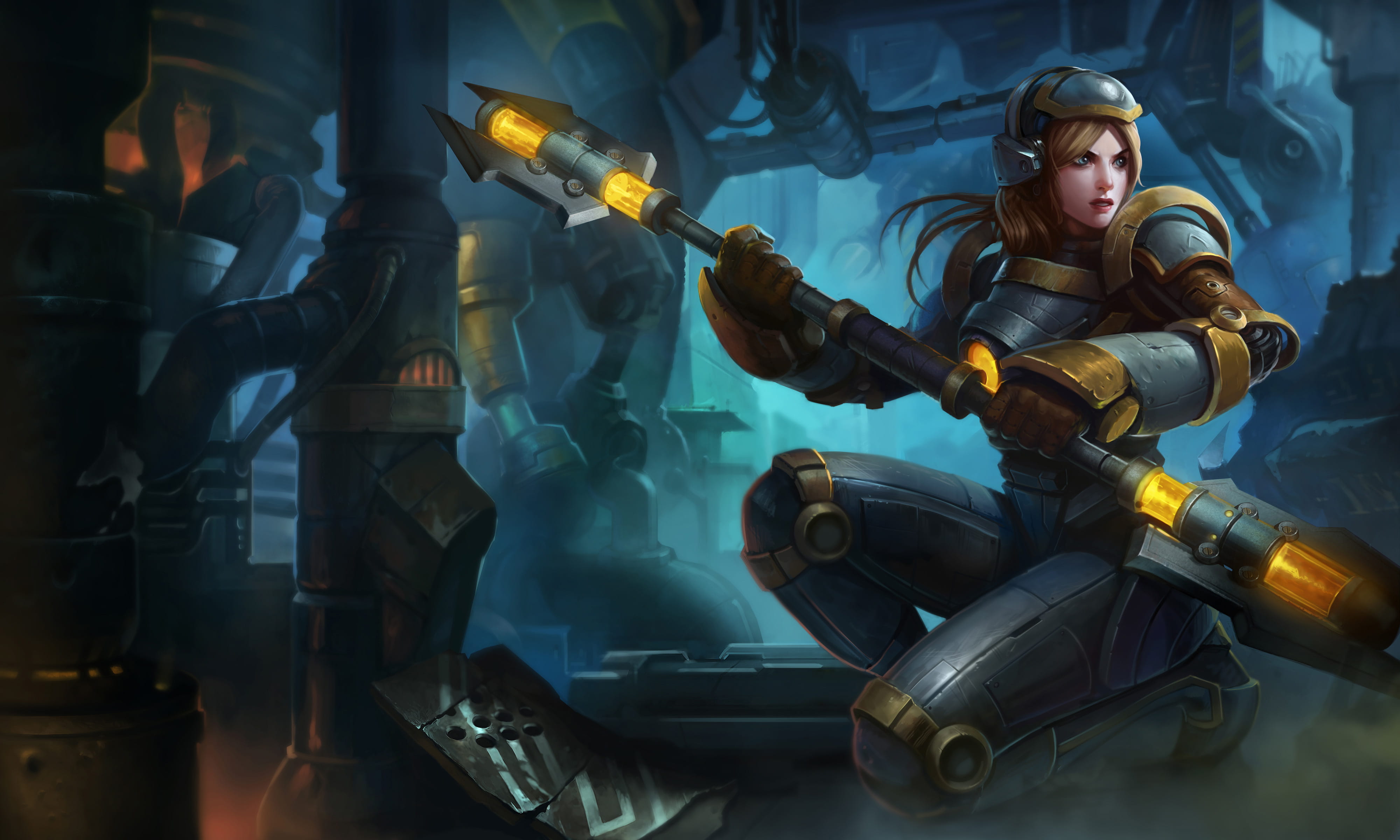 lol英雄联盟光辉女郎拉克丝动漫游戏高清无水印电脑壁纸(1)