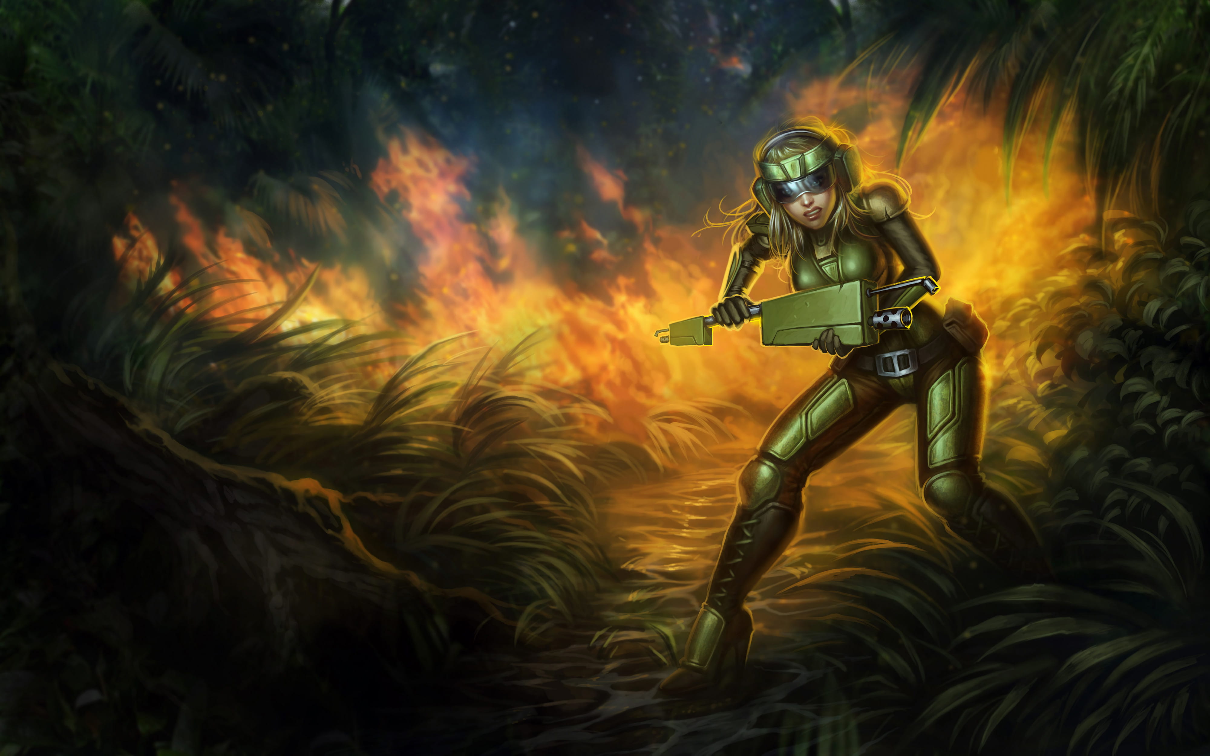 lol英雄联盟光辉女郎拉克丝动漫游戏高清无水印电脑壁纸(1)