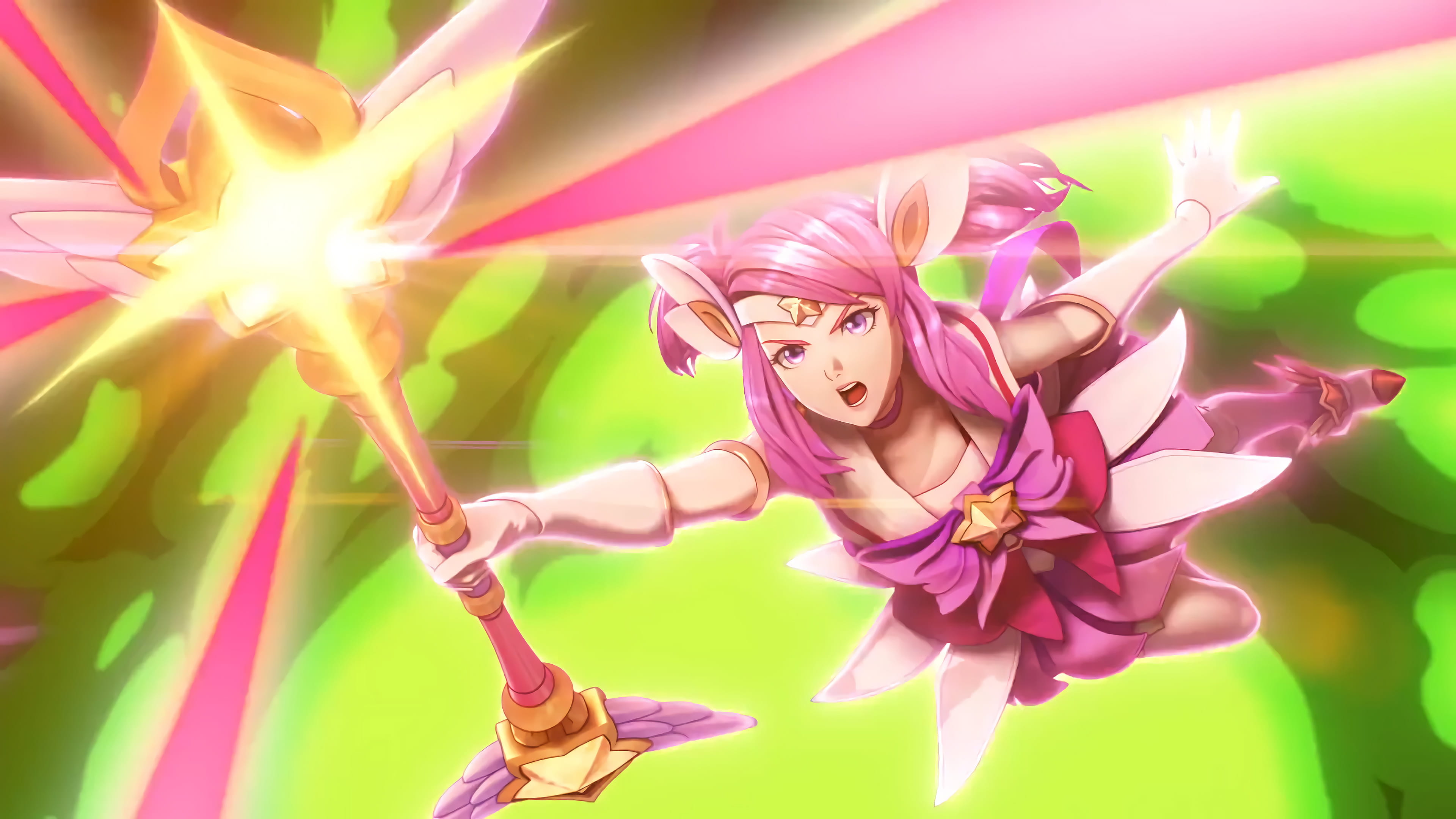 lol英雄联盟光辉女郎拉克丝动漫游戏高清无水印电脑壁纸(1)