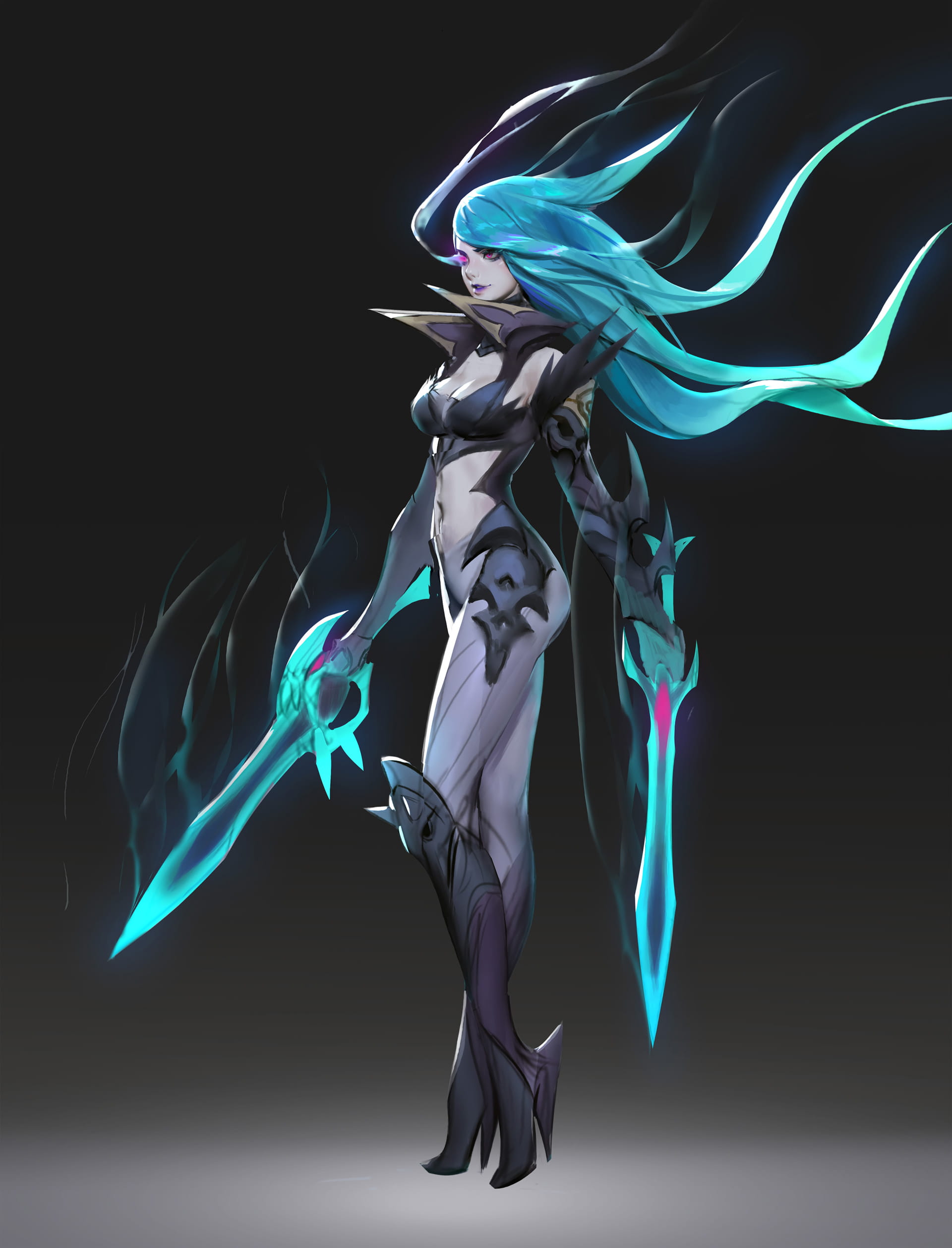 lol英雄联盟不祥之刃卡特琳娜皮肤高清无水印原画下载(1)