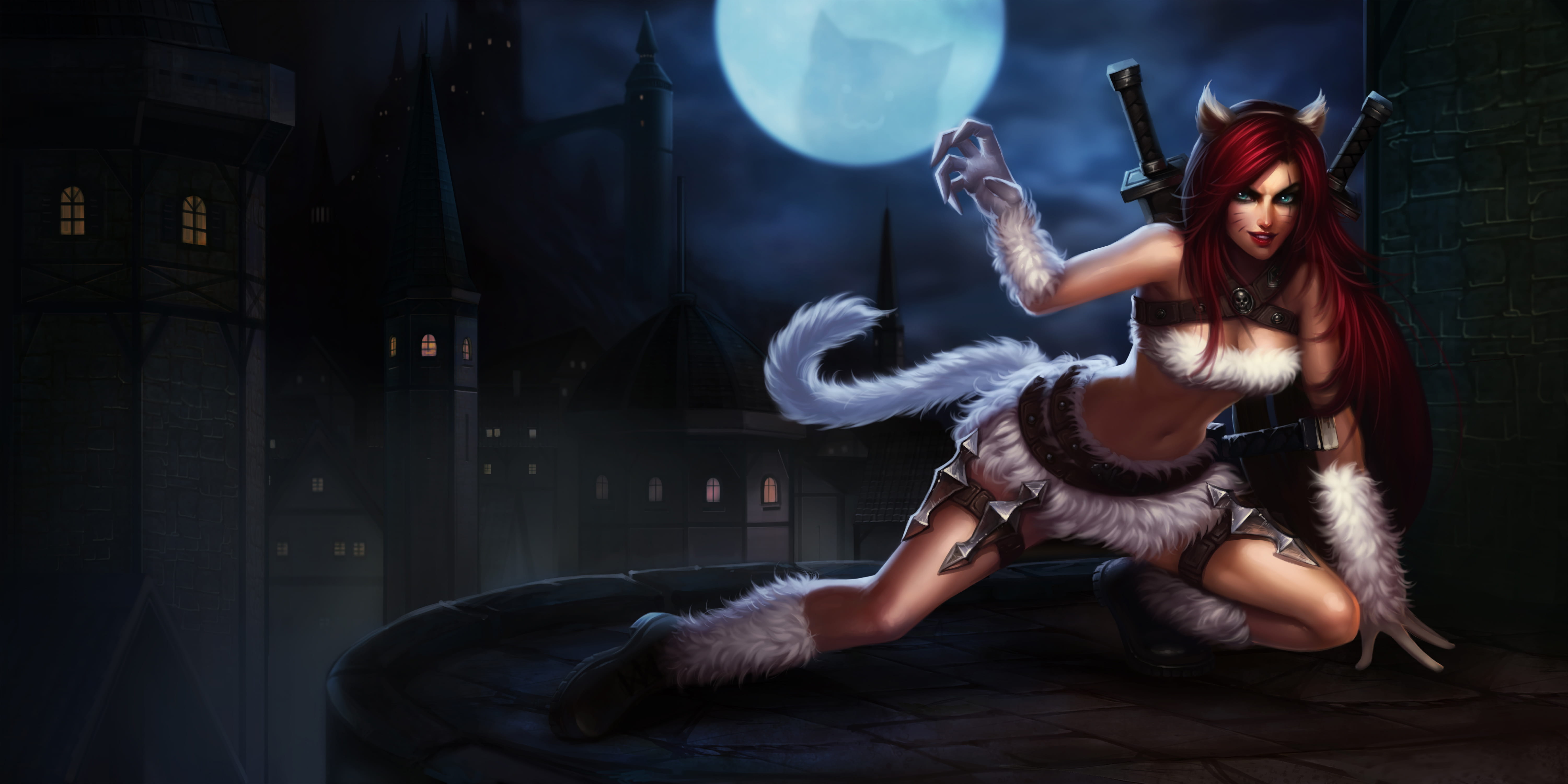 lol英雄联盟不祥之刃卡特琳娜皮肤高清无水印原画下载(1)