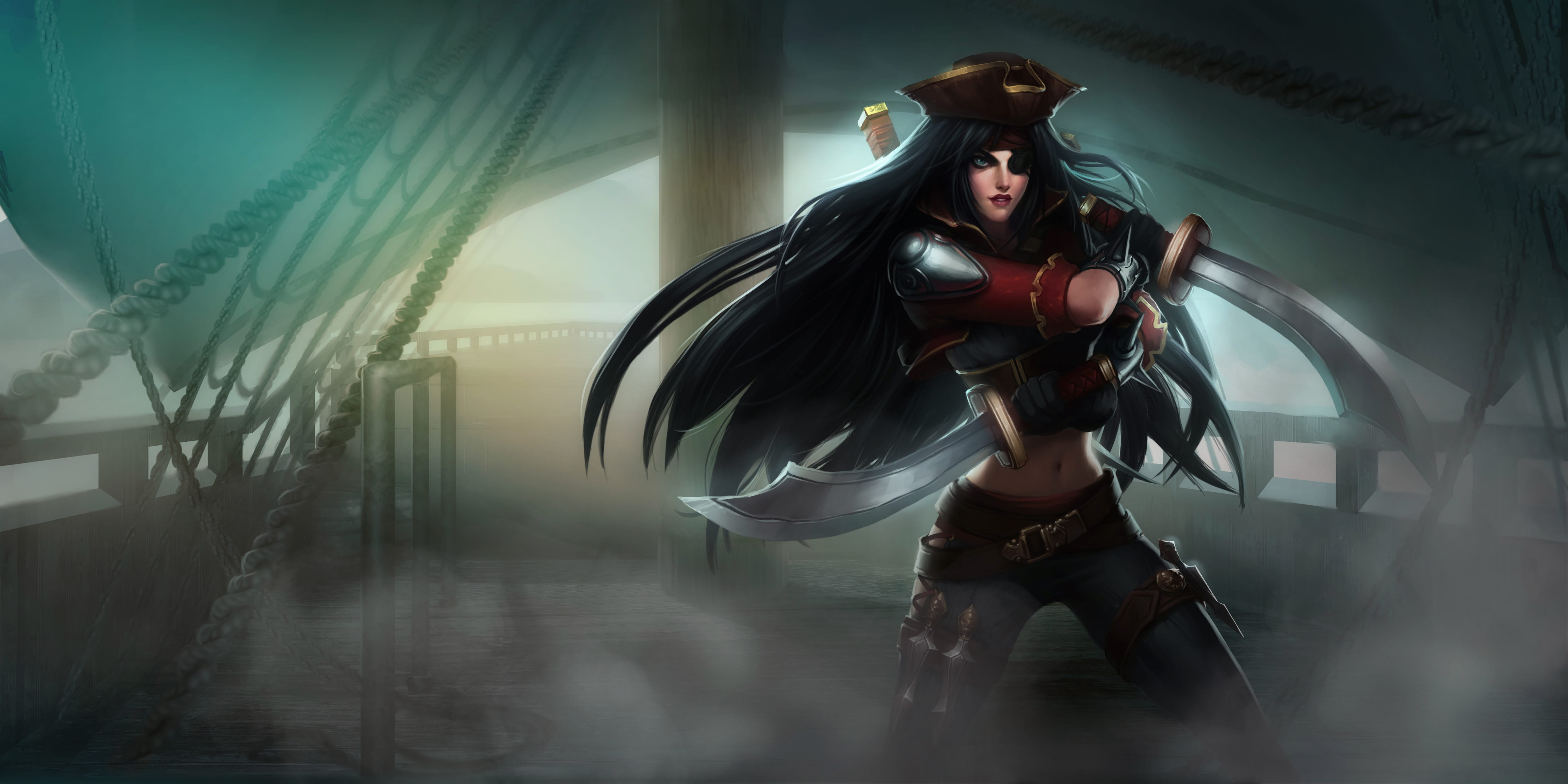 lol英雄联盟不祥之刃卡特琳娜皮肤高清无水印原画下载(1)