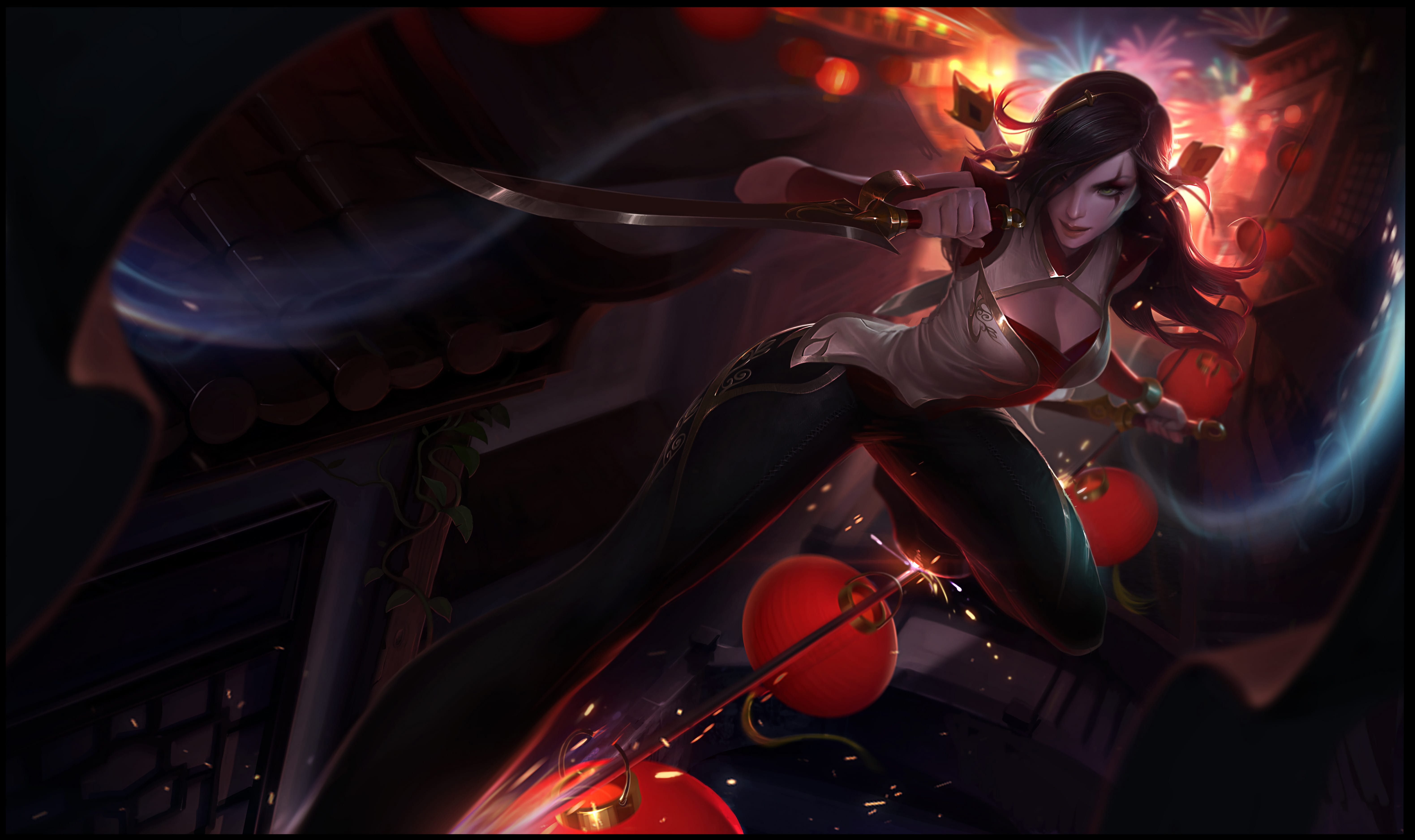 lol英雄联盟不祥之刃卡特琳娜皮肤高清无水印原画下载(1)