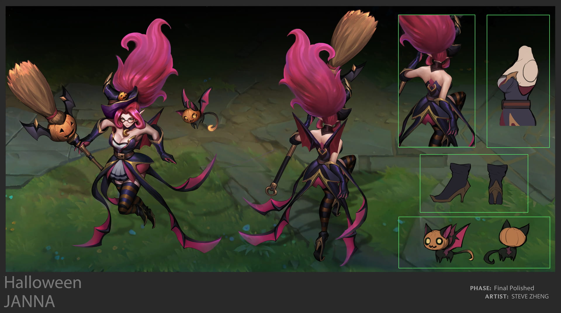 英雄联盟LOL风暴之怒迦娜全皮肤高清无水印原画下载(1)