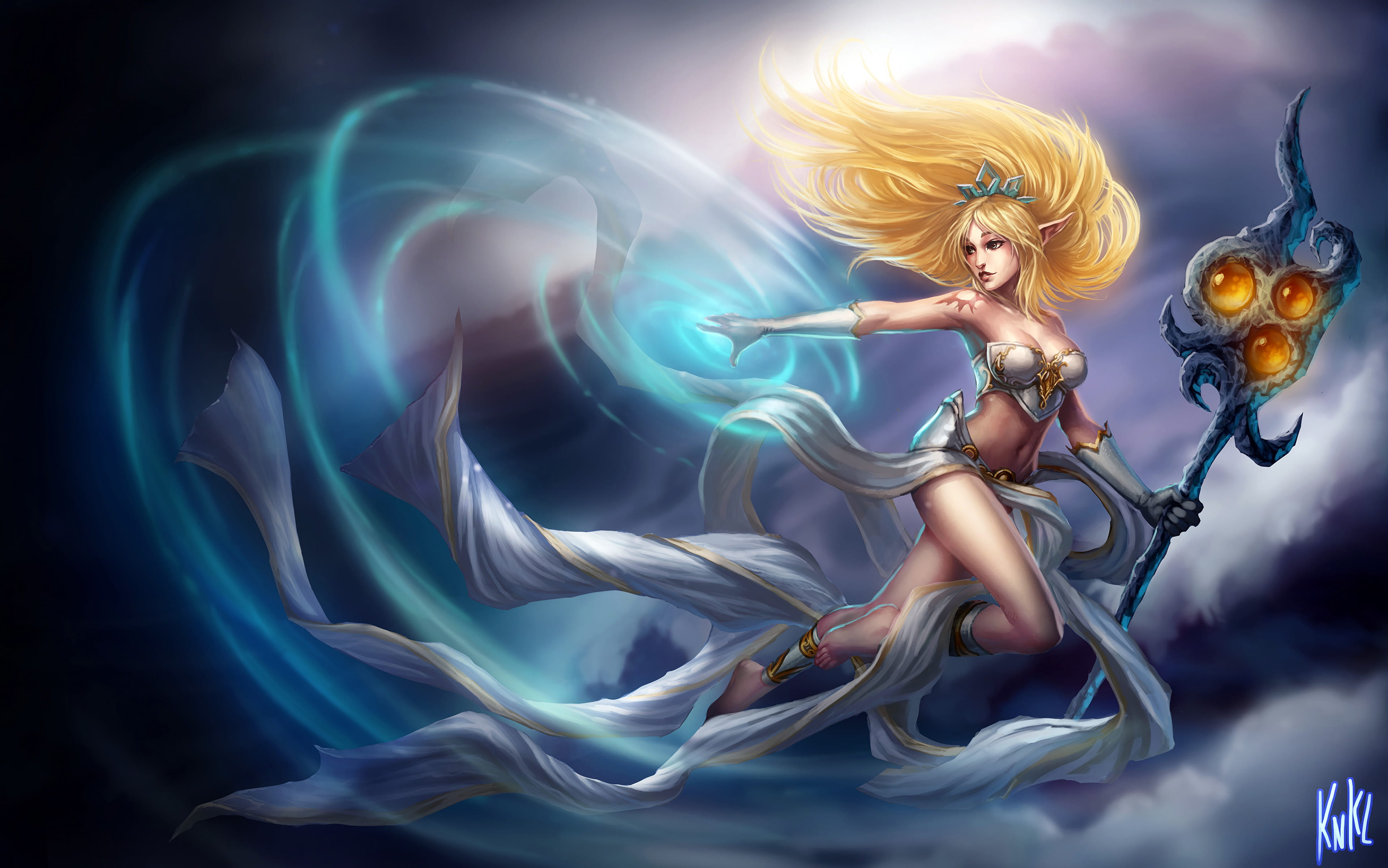 英雄联盟LOL风暴之怒迦娜全皮肤高清无水印原画下载(1)