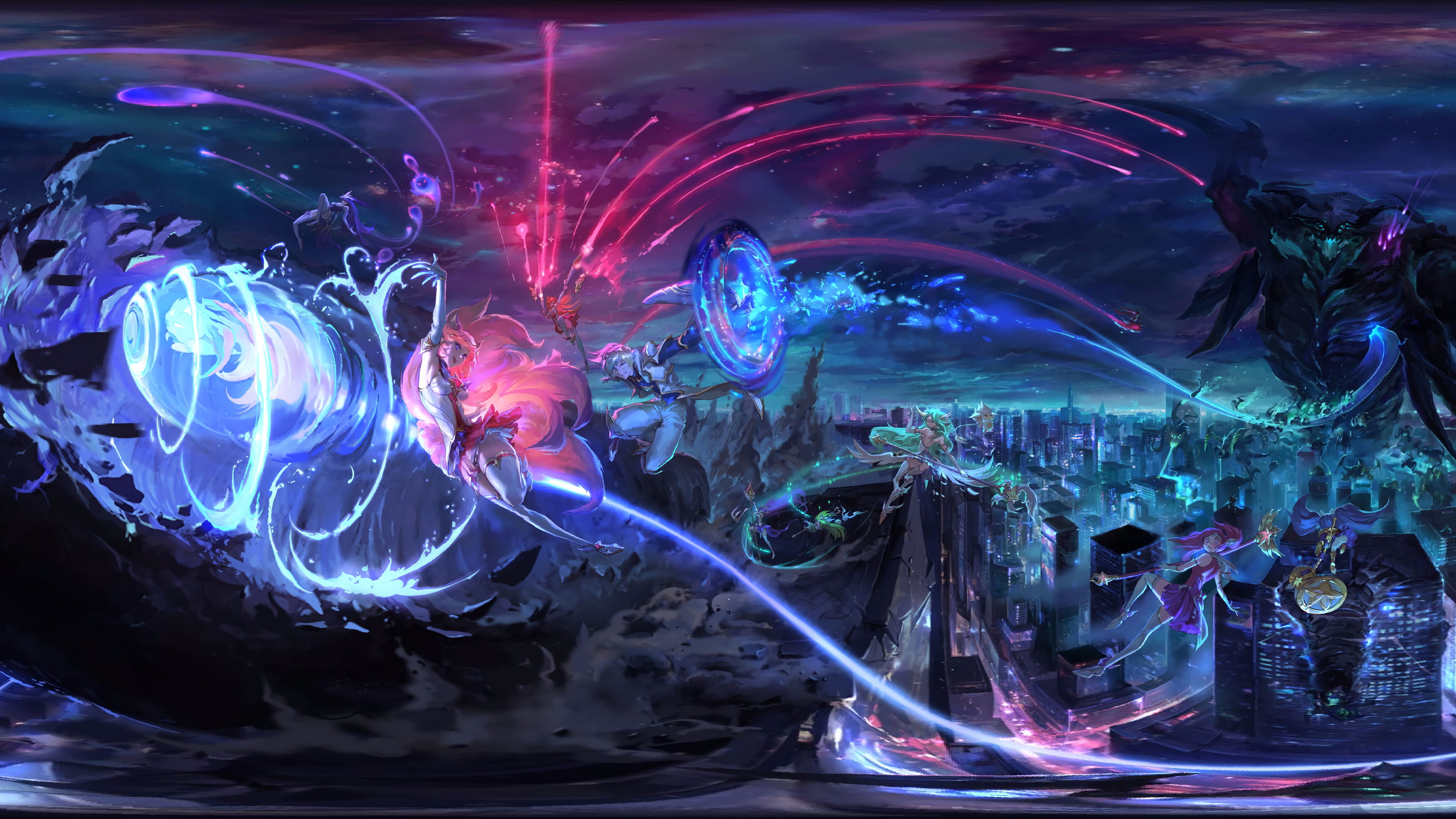 英雄联盟LOL风暴之怒迦娜全皮肤高清无水印原画下载(1)