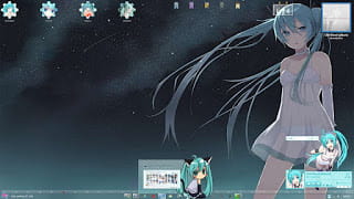 windows7电脑萌化主题 初音未来miku电脑主题