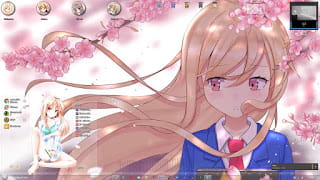 windows10电脑主题萌化 樱花庄的宠物女孩 稚名真白