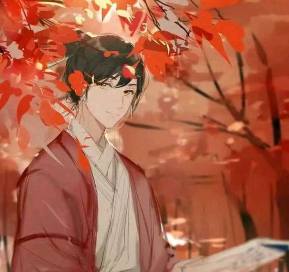 醉听素琴，浅笑诗吟，思玉颜，梦回前 古风男生头像