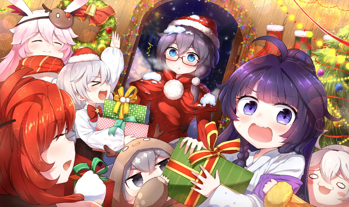 Merry Christmas  圣诞节萌娘手机壁纸特辑(1)