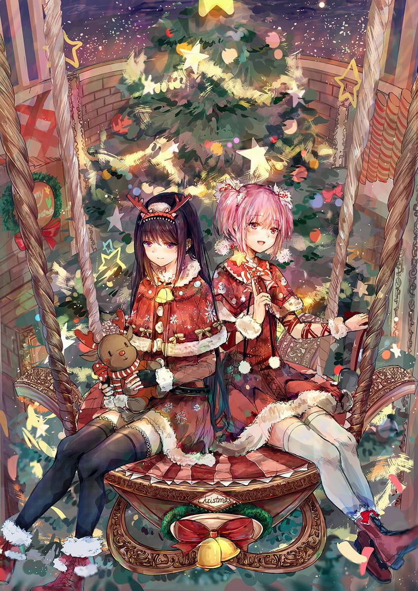 Merry Christmas  圣诞节萌娘手机壁纸特辑(1)