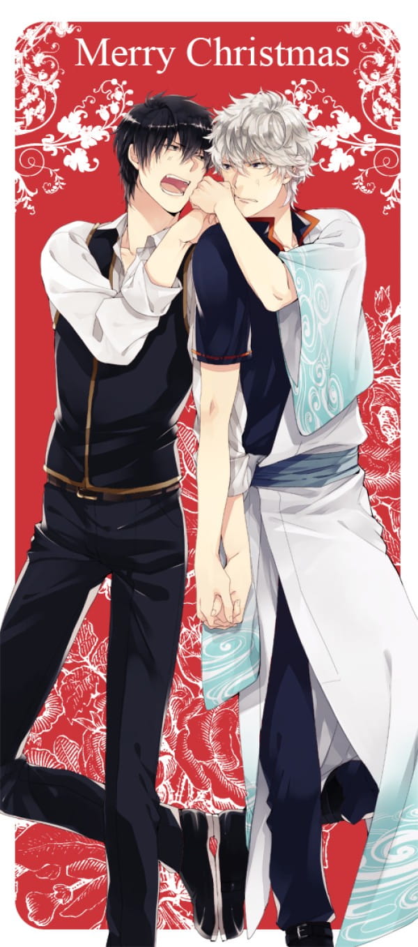 雪橇、驯鹿、红色衣服，是我的三件法宝—银魂圣诞篇手机壁纸(1)